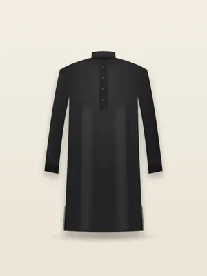 Sweat Kurta — Black