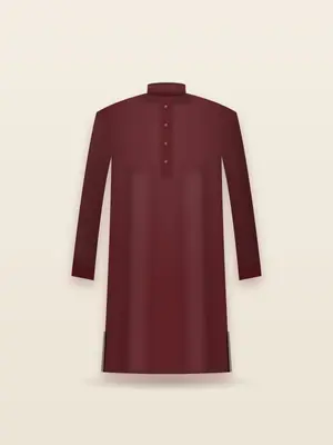 Sweat Kurta — Maroon