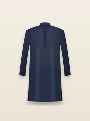 Sweat Kurta — Navy
