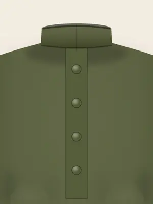 Sweat Kurta — Olive Green