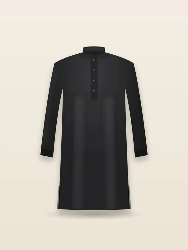 Sweat Kurta — Black