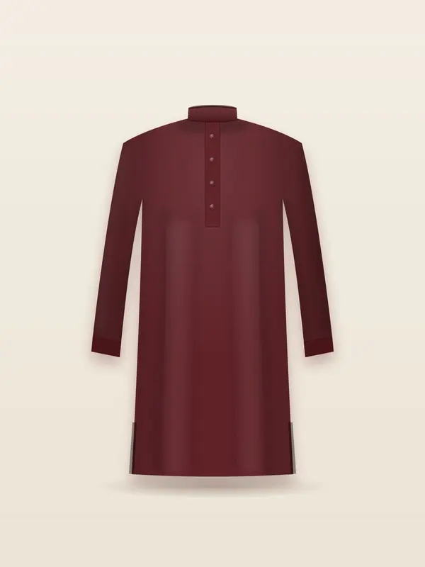 Sweat Kurta — Maroon